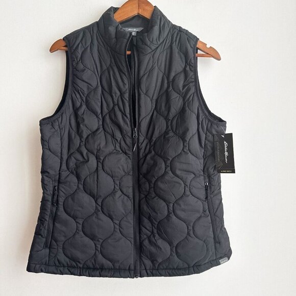 Eddie Bauer Repel Pro Black Quilted Alpine Vest II M